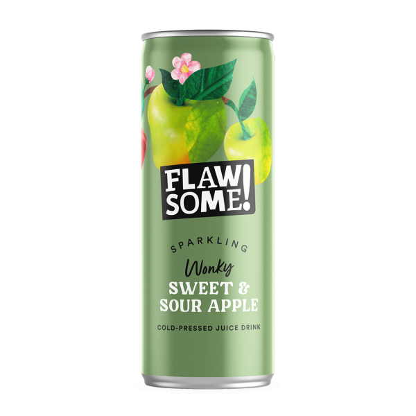 FLAWSOME! Sweet & Sour Apple Sparkling Juice