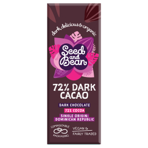 Seed & Bean Eco Fairtrade Organic Extra Dark Chocolate Bar