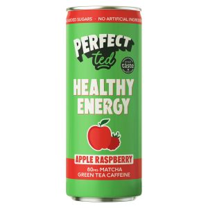 Perfect Ted Sparkling Apple and Raspberry Matcha Energy Drink