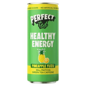 Perfect Ted Sparkling Pineapple and Yuzu Matcha Energy Drink