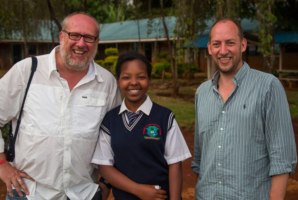 Founder Duncan Goose at a school in Nairobi