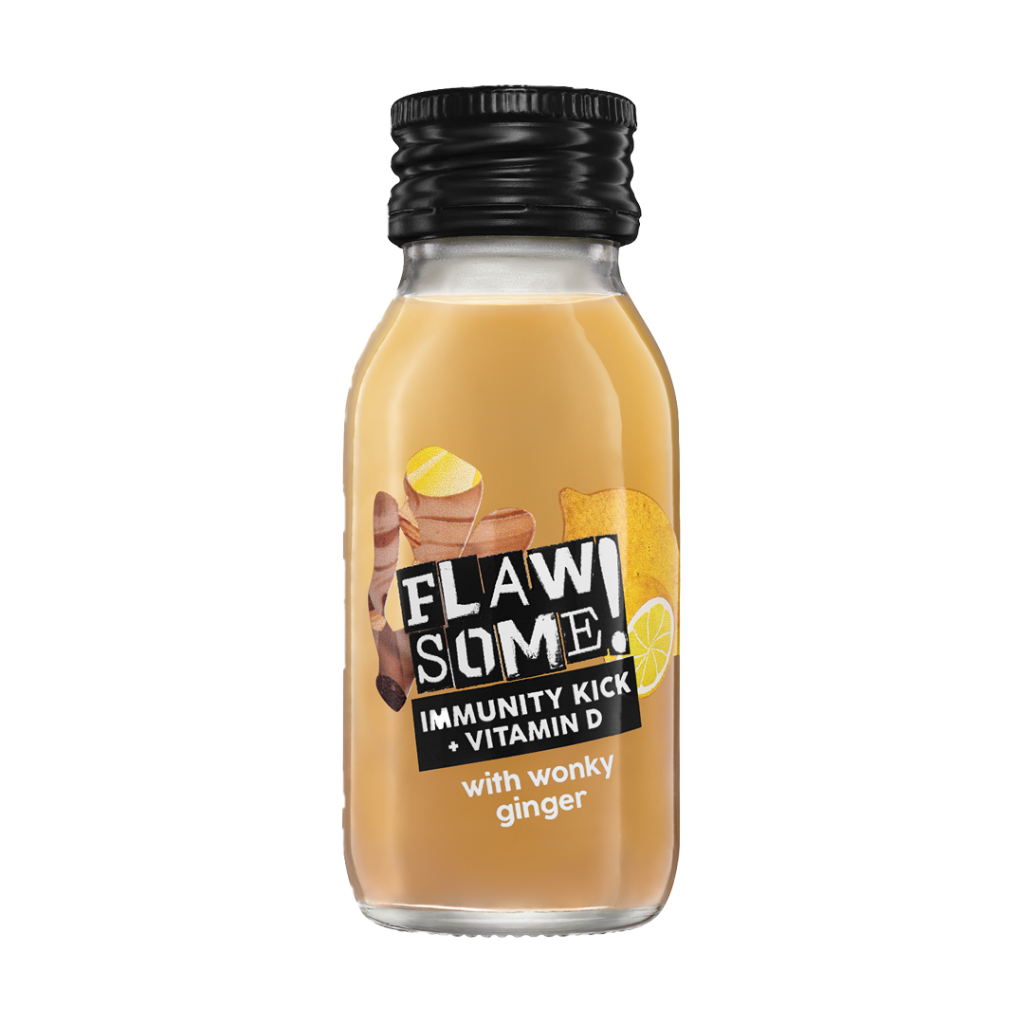 Flawsome! Immunity Kick Vitamin D Ginger Shot Delicious Ideas Food Group