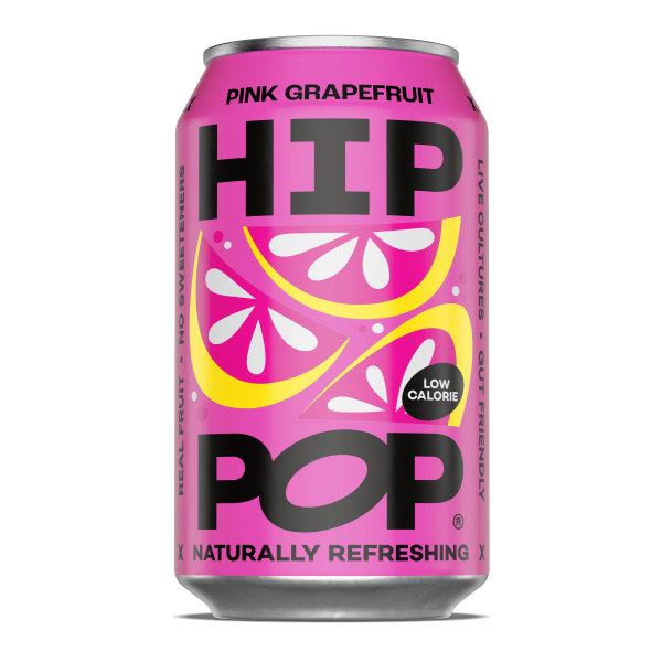 Hip Pop Pink Grapefruit Living Soda