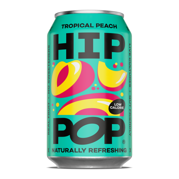 Hip Pop Tropical Peach Living Soda