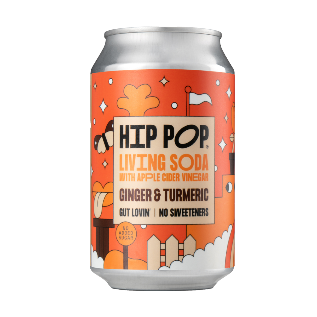 Hip Pop Ginger & Turmeric Living Soda Delicious Ideas Food Group