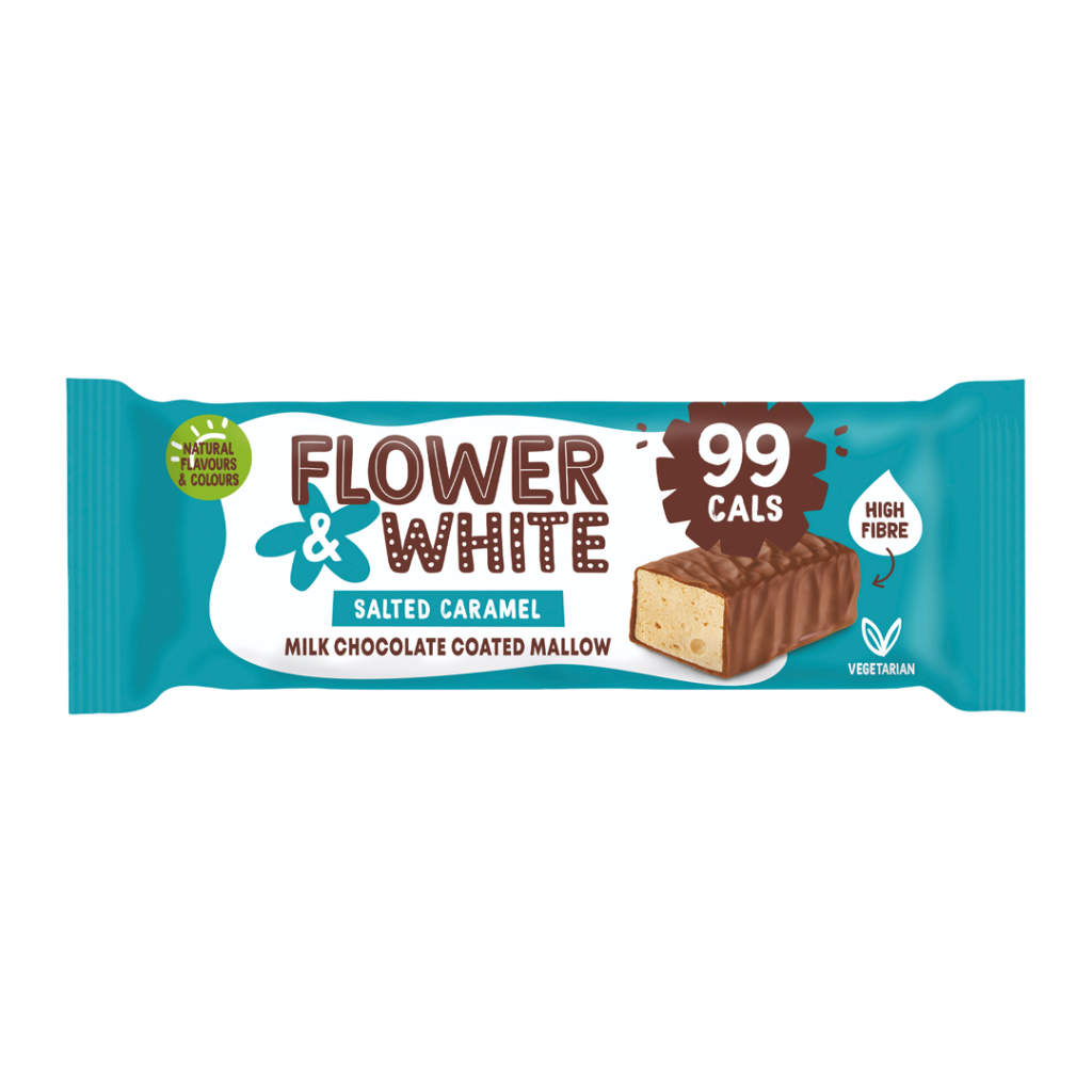 Flower & White Chocolate Coated Salted Caramel Mallow 15x30g