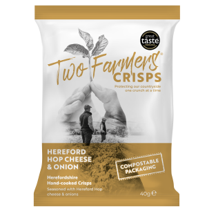 Two Farmers Hereford Hop Cheese & Onion Hand Cooked Potato Crisps