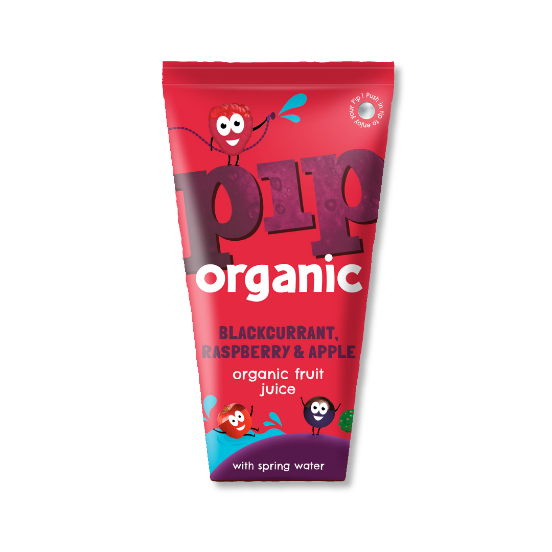 Pip Organic Blackcurrant Raspberry & Apple Juice with Spring Water (1)