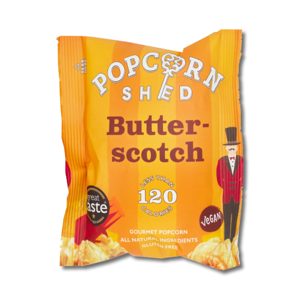 TBC - Popcorn Shed – Butterscotch Popcorn Snack Pack