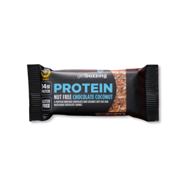 Get Buzzing Nut and Gluten Free Chocolate Coconut Oat Bar
