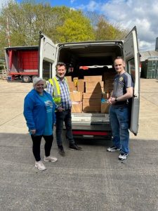 Little Miracles Charity - Van collecting stock