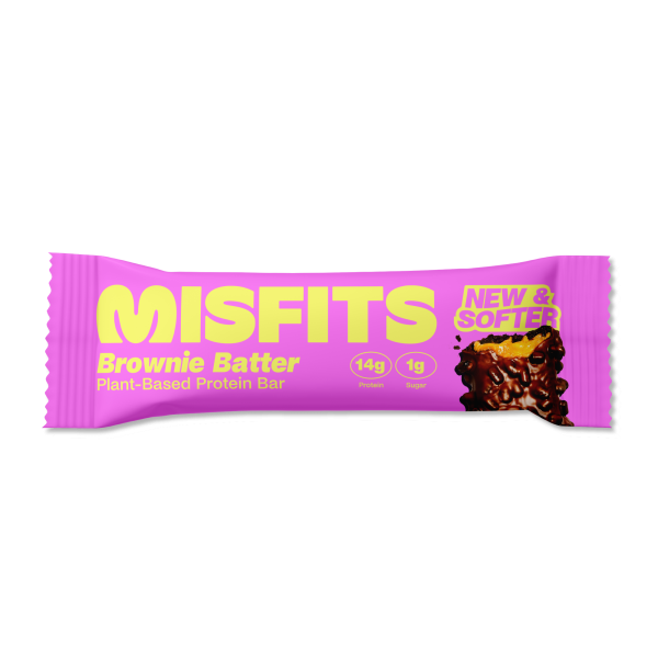 Misfits Plant-Based Brownie Batter Protein Bar