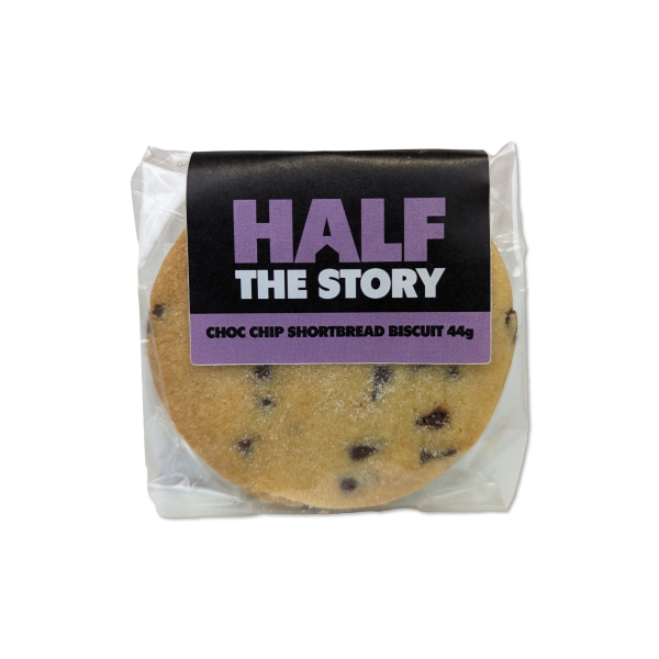 Half the Story - Twin Pack Choc Chip Shortbread Biscuits