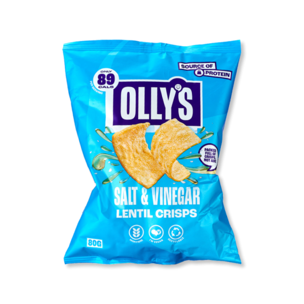 Olly's Lentil Crisps - Salt & Vinegar