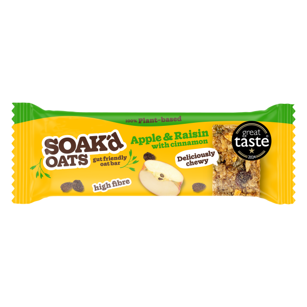 SOAK'd OATS Apple, Raisin & Cinnamon Oat Bar