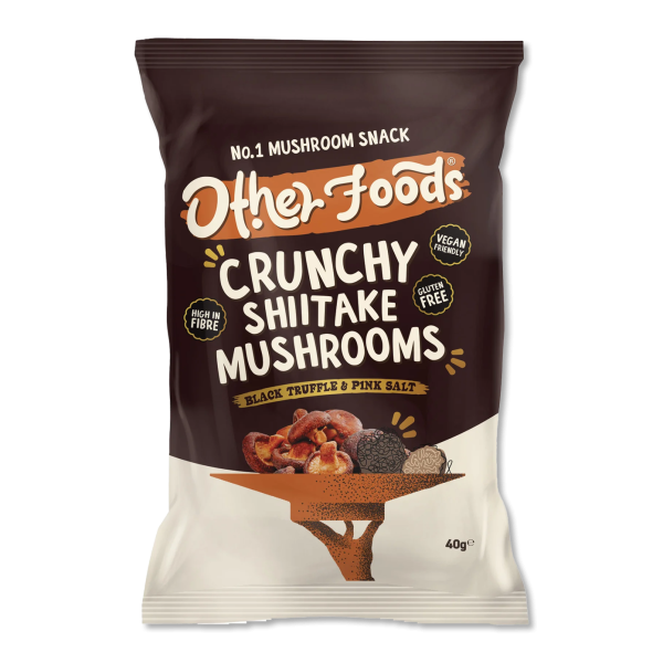 Other Foods Crunchy Shiitake Mushroom Snacks, Truffle Flavour