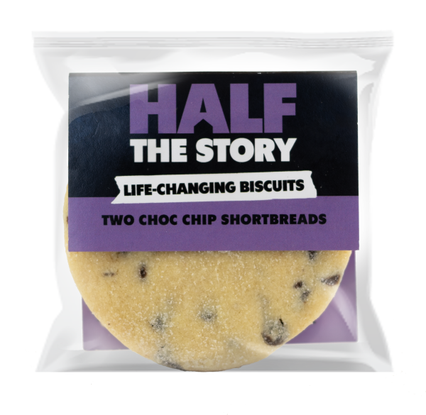 Half the Story - Twin Pack Choc Chip Shortbread Biscuits
