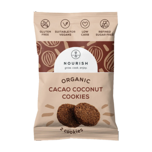 Nourish Organic Cacao Coconut Cookies