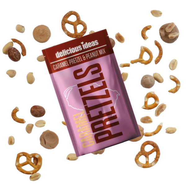Delicious Ideas Grab 'n' Go (Plastic Free) - Caramel Pretzel & Peanut Mix