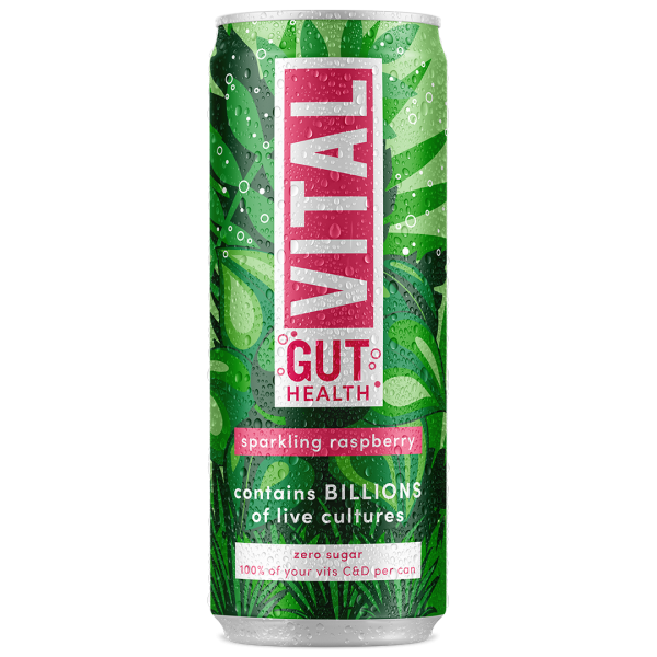 Vital Drinks - Sparkling Raspberry Gut Health Soda