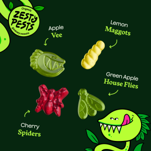 Wild Thingz Organic Sweets Zesty Pests 16x25g - Image 3