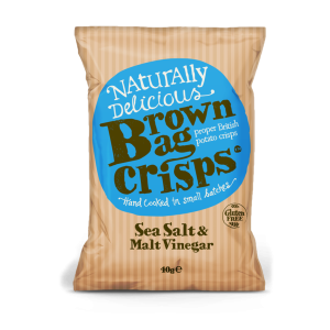 Brown Bag Sea Salt and Malt Vinegar Potato Crisps