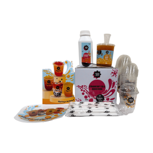 Teajoy Strawberry & Mango Fruit Bubble Tea Kit 20x4