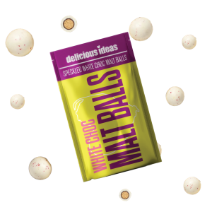 Delicious Ideas Grab 'n' Go - Speckled White Chocolate Malt Balls