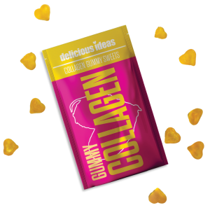 Delicious Ideas Grab 'n' Go - Passionfruit Flavour Collagen Gummies