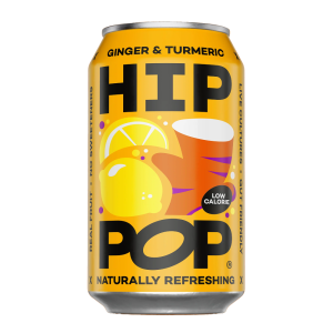 Hip Pop Ginger & Turmeric Prebiotic Soda