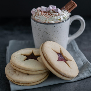 Raspberry Linzer Biscuit