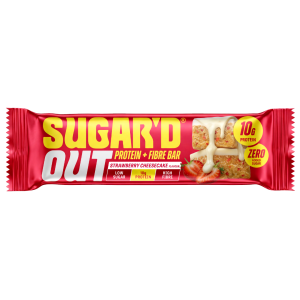 Sugar'd Out Strawberry Cheesecake Protein+Fibre Oat Bar (15 x 62g)