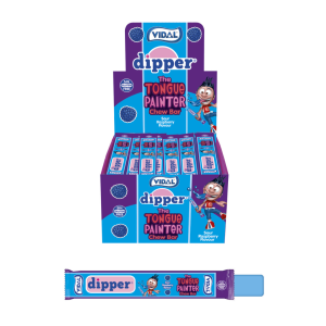 Vidal Blue Raspberry Dipper Chew Bar