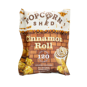 Popcorn Shed Ltd Cinnamon Bun Gourmet Popcorn Snack Pack (16 x 24g)