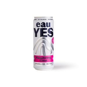 EauYES Raspberry Lime Sparkling Mineral Water (12 x 330ml)